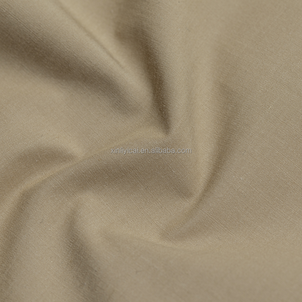 Customizable Combed 50% Cotton 50% Viscose Woven Fabric 148gsm Overflow Wash 50S Plain Weave Breathable for Shirt Dress Garment