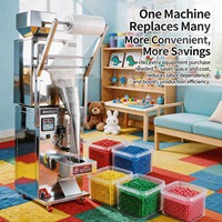 Machine d'emballage multifonctionnelle automatique verticale pour le remplissage et la fermeture de sachets de poudre, granulés, chips, bâtonnets de pommes de terre, pop-corn