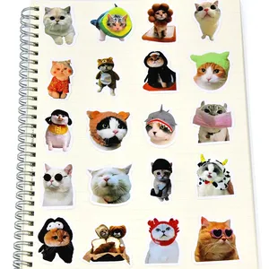 10/50/100 Uds. Pegatinas divertidas de gatos, calcomanías bonitas de dibujos animados, juguete, papelería, guitarra, teléfono, bicicleta, portátil, equipaje, coche, grafiti, pegatinas para niños - Product Image 6