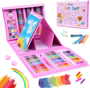 Tekening Art Kits Met Oliepastels, Kleurpotloden, Kleurpotlood Art Set 208 Pcs