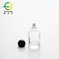 EU-Beauty Échantillons gratuits Parfum 100ml Bouteille de parfum en verre de luxe vide Unique Crimp Neck Parfum Vaporisateur Logo d'étiquetage