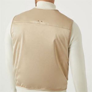 Manteau en laine pour hommes, mode printemps, avec fermeture éclair utilitaire, multi-poches, veste du fabricant, gilet pour le travail et les vêtements décontractés - Product Image 4