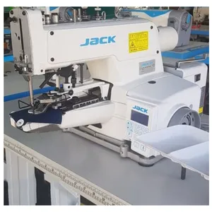 Jack T1377E mesin pakaian penjualan laris tombol dipasangkan Mesin Jahit otomatis industri