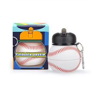 Botella de Agua Deportiva Ecológica de 550 ml, Plegable, Portátil, Aislante, Antiderrames, para Niños, Venta al Por Mayor - Product Image 4