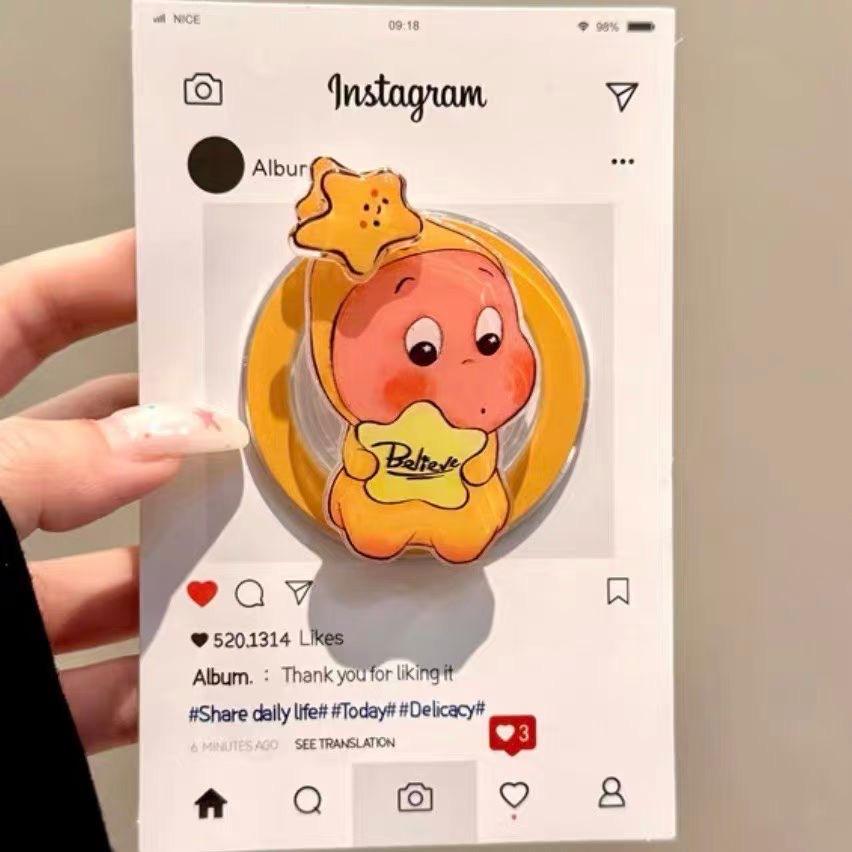 [Star Star-holding Little Man Rotation] Magnetic Airbag Bracket