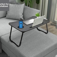 Table pliable multifonctionnelle pour ordinateur portable avec tiroir de rangement Porte-bouteille d'eau Plateau à manger-Prix d'usine en métal