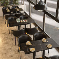 Chaises et tables de restaurant, banquettes de restaurant occidental, canapés de restaurant commercial, mobilier de salle à manger d'usine