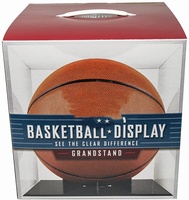 Individueller Würfel mit klarer Abdeckung schwarzer Boden Pmma Plexiglas Acryl Fußball Rugby Ball Basketball Displayständer Box Fußball-Displayetui