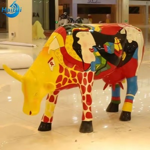 Sculpture de <span class=keywords><strong>girafe</strong></span> en métal de grande taille, design moderne et personnalisé, en fibre de verre et résine, pour extérieur, vente en gros, décoration commerciale - Product Image 1