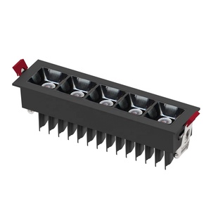 Đèn Chiếu Tường Chống Lóa 3W 2*3W 5*3W 10*3W 15*3W 45W Đèn Chiếu Điểm Lưới Tản Nhiệt COB Square Đèn Chiếu Sáng Tuyến Tính Chìm - Product Image 4