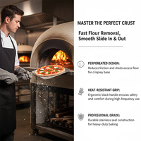 Pelle à pizza, design pliable, extra large, en acier inoxydable, poignée pliable, accessoires pour four à pizza extérieur