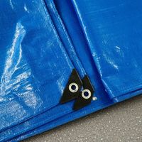 Bâche en PE tissée bleue 120g sur mesure, fournie par l'usine, tissu industriel pour diverses applications, enduit imperméable pour sacs et voitures