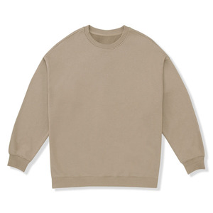Mode vierge éponge française 380g poids lourd pas à capuche surdimensionné goutte épaule col rond unisexe sweat - Product Image 4