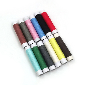 ชุดเย็บผ้าแบบพกพาสำหรับงาน DIY พร้อมหลอดกระดาษขนาดเล็ก  ด้ายเย็บมือ 12 สี  หลอดด้ายโพลีเอสเตอร์ขนาดเล็ก - Product Image 5