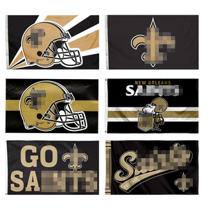<span class=keywords><strong>Drapeau</strong></span> des Saints de la Nouvelle-Orléans 3x5 pieds (90x150 cm) – Bannière unilatérale pour fans – Who Dat Nation NOLA Who Dat - Product Image 1
