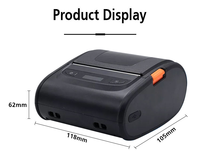 Aplikasi Desain Label Visual UROVO K329 Printer Portabel 80mm Mendukung ZPL TSPL ESC/POS untuk Logistik Ritel