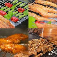 Barbecue au charbon de bois portable ANJUKE, pliable, avec finition thermolaquée, pour 3 à 5 personnes, idéal pour les grillades en plein air