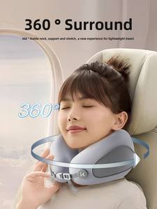 Portable en forme de U mousse à mémoire de forme oreiller de voyage Logo <span class=keywords><strong>avion</strong></span> <span class=keywords><strong>cou</strong></span> soutien sommeil protecteur pour voiture <span class=keywords><strong>avion</strong></span> voyageurs Massage - Product Image 2