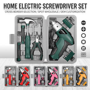 <b>Power</b> Screw Driver 3.6V Lithium Ion Battery Multi Head Home Use DIY <b>Tool</b> Set - Product Image 2