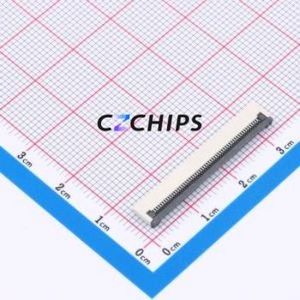 XW0520012-550R-001 FFC/FPC Connector SMD,P=0.5mm,Horizontal Mount Connector Flip Cover Type Bottom Contact 55P 0.5mm - Product Image 1