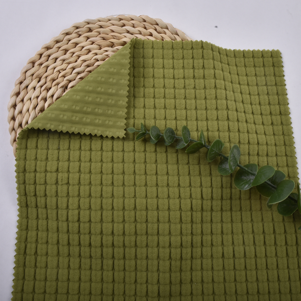 High Quality 93%Polyester 7%Spandex 240GSM Jacquard Fleece Fabric Stretch Soft Fabric For Sweatshirt