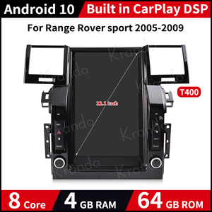 Lecteur DVD de navigation Android de style Tesla Krando 12,1 pouces pour Range Rover Sport 2005-2009, unité principale avec CarPlay sans fil - Product Image 6
