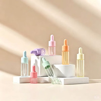 Mini Macaron 5ml 10ml 15ml 20ml Flacons compte-gouttes en verre colorés vides de 10ml pour échantillons d'huiles essentielles, sérums et cosmétiques portables