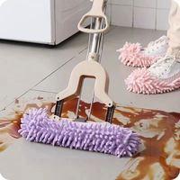 Chaussons en microfibre unisexes, chaussons de maison, serpillière pour nettoyer les sols, outil de nettoyage de la poussière des sols, chaussons pour hommes et femmes