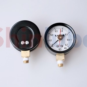 PB-7หล่อลื่นมาตรวัดแรงดันน้ำมัน109166 0-0.7MPa ตัวบ่งชี้ทางกล R1/8สำหรับหล่อลื่นอุตสาหกรรม - Product Image 1