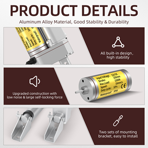 Actionneur linéaire industriel 1500N 12V en vrac, course de 250 mm, étanche, certifié RoHS CE, pour la domotique - Product Image 3