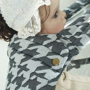 Porte-bébé ergonomique <span class=keywords><strong>de</strong></span> luxe en coton et lin, à dissipation thermique, doux, facile à ranger, capacité 15 kg - Product Image 5