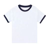 Camiseta Corta de Verano para Mujer RUICHI, 230GSM, Estilo Y2K, Cuello Redondo, Corte Ajustado, Cuello y Puños en Color Contrastante, Manga Corta