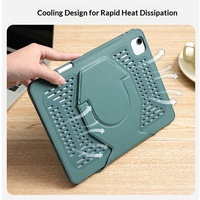 Étui de protection rotatif magnétique en cuir à 360° avec aérations de dissipation thermique pour iPad 11 A16 10.9 Air 11 Pro 11 12.9 13 Mini