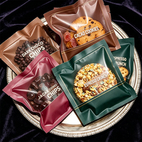 Emballages alimentaires flexibles personnalisés transparents à trois côtés thermosoudés pour biscuits, sachets individuels pour biscuits avec logo