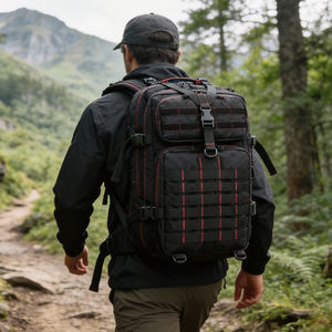 กระเป๋าเป้สะพายหลังกันน้ำ Lupu Oxford / Nylon Molle สำหรับกิจกรรมกลางแจ้ง เดินป่า ตั้งแคมป์ และกิจกรรมทางยุทธวิธีสำหรับผู้ชาย - Product Image 4