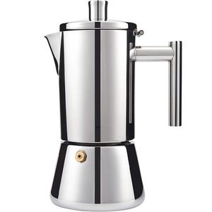 Caffettiera <span class=keywords><strong>Moka</strong></span> a Doppio Strato in Acciaio Inox 304 con Design Isolante e Beccuccio per Caffè Espresso - Product Image 1