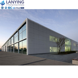 Aisc ASTM đúc sẵn kho lớn prefab kho cho hội thảo sang trọng Kết Cấu Thép showroom xây dựng - Product Image 6