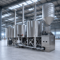 Ensemble complet de brasserie industrielle 1000L 2000L avec réservoir, équipement de fermentation et moteur