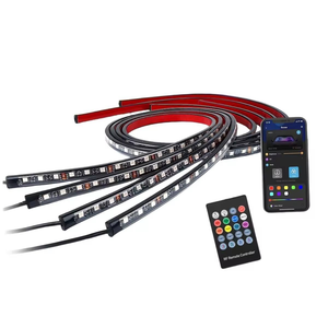 <span class=keywords><strong>Kit</strong></span> d'éclairage néon universel pour dessous de caisse de <span class=keywords><strong>voiture</strong></span>, 12V RGB LED, bande lumineuse pour châssis, luminosité réglable, étanche, lampe décorative extérieure pour <span class=keywords><strong>voiture</strong></span> - Product Image 1