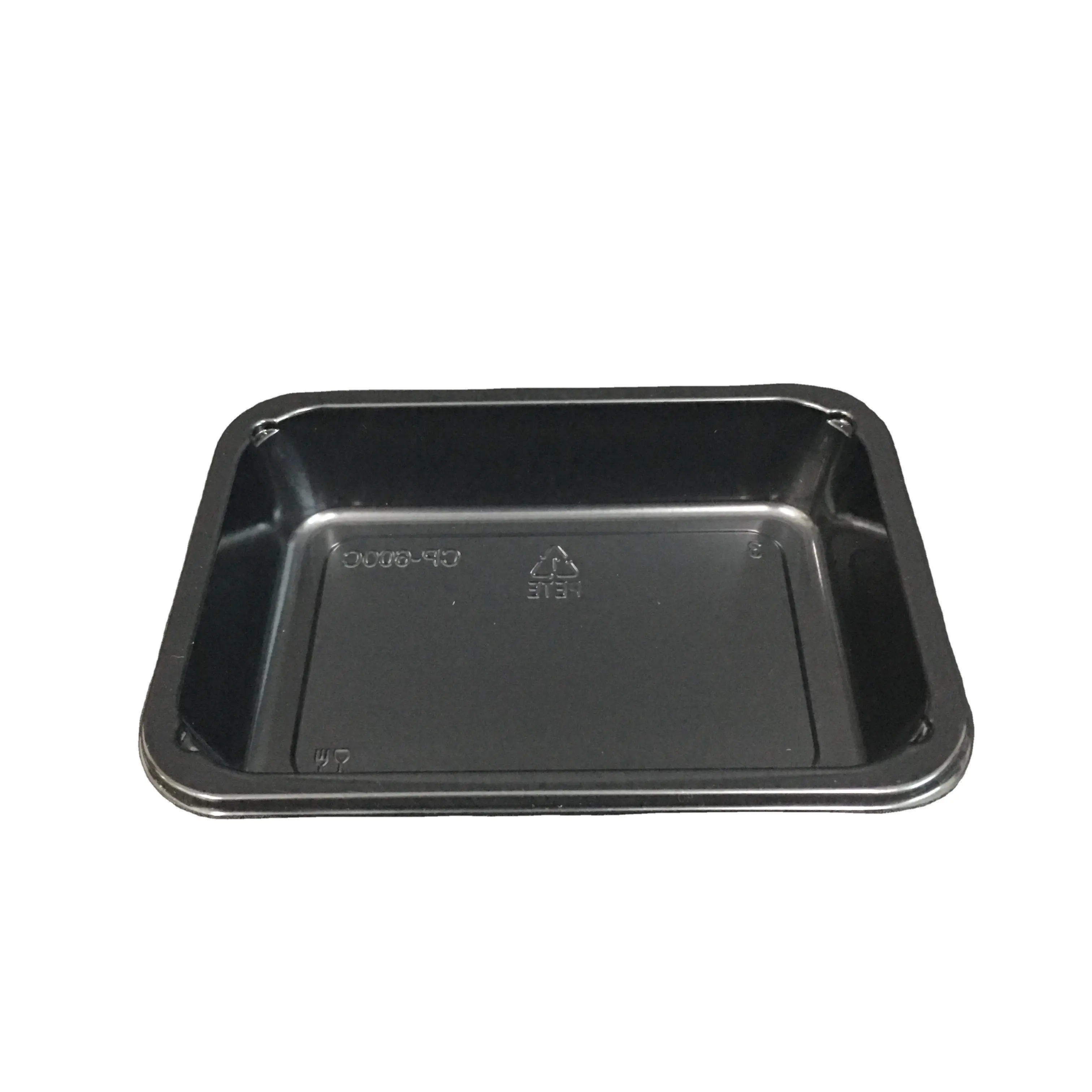 Venta al por mayor de plástico PTEC bandeja PTEC plástico contenedor de alimentos CP-600C bandeja para el horno