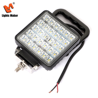 Lámpara de Trabajo LED Portátil Multiusos con Asa e Interruptor, Lámpara Auxiliar Cuadrada de 30W para Conducción Nocturna y Camping LML-0802SB-30