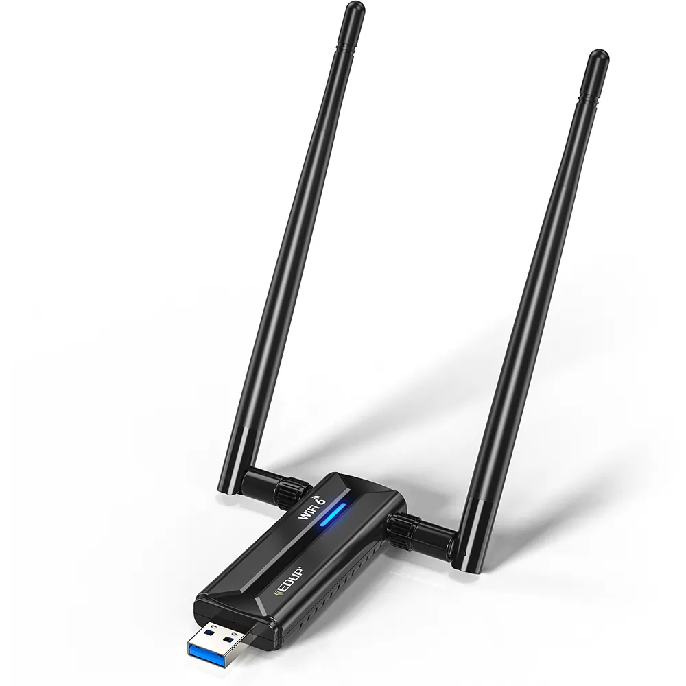 EDUP AX5400 Wifi6E adaptor game WiFi Dongle nirkabel berkinerja tinggi kartu jaringan EP-AX1671