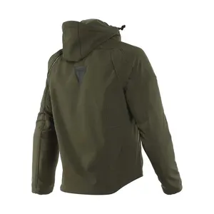 Giacca Ignite Urban Traspirante Impermeabile Antivento per Moto e Auto da Corsa in Tessuto Canvas Verde Racing - Product Image 2