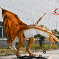 Vente Flash : Dragon Volant Animatronique à Fumée pour Parc d'Aventures Intérieur, avec Construction Métallique, Idéal pour Centres Commerciaux et Usage Public