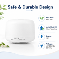 Diffuseur d'arômes évaporatif sans BPA de 300 ml, humidificateur à huile essentielle, brume fraîche, USB, 7 couleurs LED, minuterie d'arrêt automatique, maison, bureau, spa