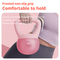 Kettlebell souple écologique, poids 2,5/4/5/6/8/10 kg, rempli de sable PVC, pour la maison et la salle de sport, pour hommes et femmes