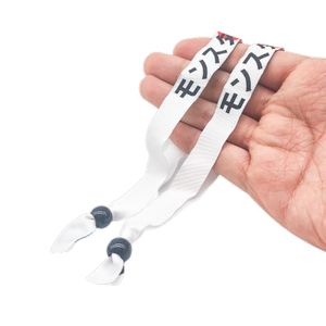 Quà Tặng Tùy Chỉnh Lễ Hội Vải Dệt Vải Dây Đeo Cổ Tay Sinh Thái Thân Thiện Với Vòng Đeo Tay Cho Các Sự Kiện Và Đảng Ban Nhạc Cổ Tay Với Nhựa Clasp - Product Image 3