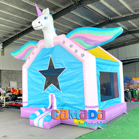 Venta Caliente: Castillo Hinchable Temático de Unicornio y Caballos para Niños con Soplador