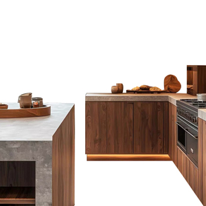 Gabinete de Roble Rojo Norteamericano de Bajo Formaldehído ENF, Madera Multicapa de 18 mm, Seguro para Bebés y Niños, Cocina Personalizada para Toda la Casa, Resistente al Agua - Product Image 5