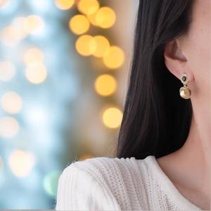 Accesorios de Perlas DIY, Plata S925, Hermosos Aretes de Joyería 10853, Cuentas de 9-10 mm, Bandeja Vacía para Aretes, Elegante y a la Moda, WENCHI China - Product Image 4